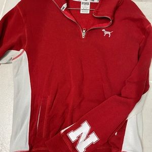PINK Husker half zip